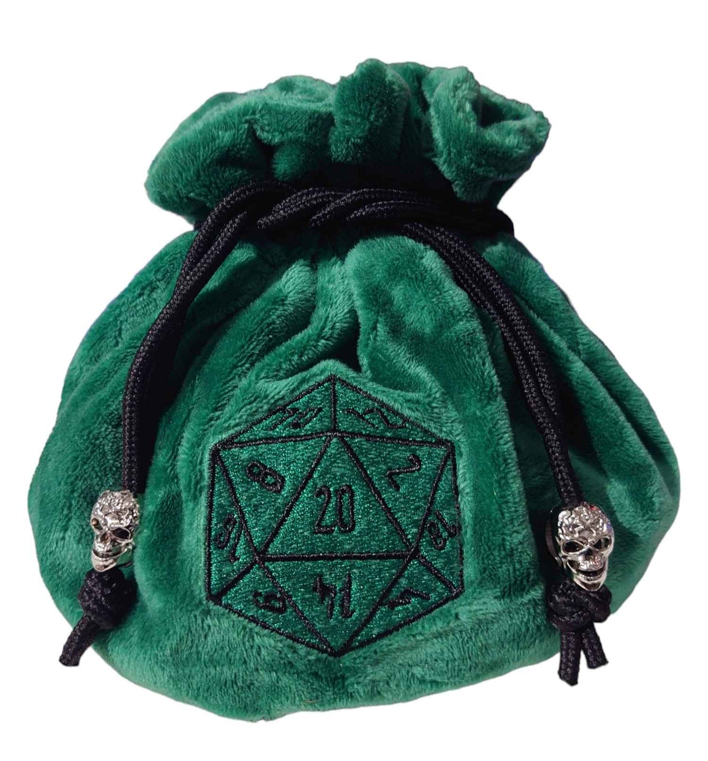 Green Flannel Dice Bag