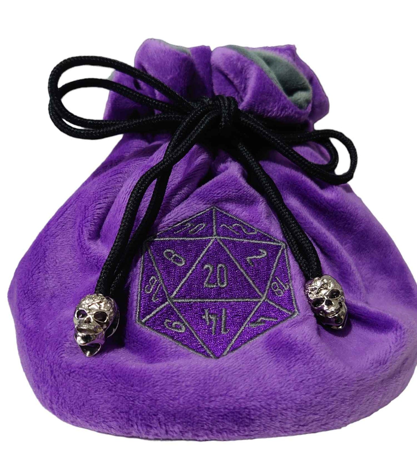 Purple Flannel Dice Bag