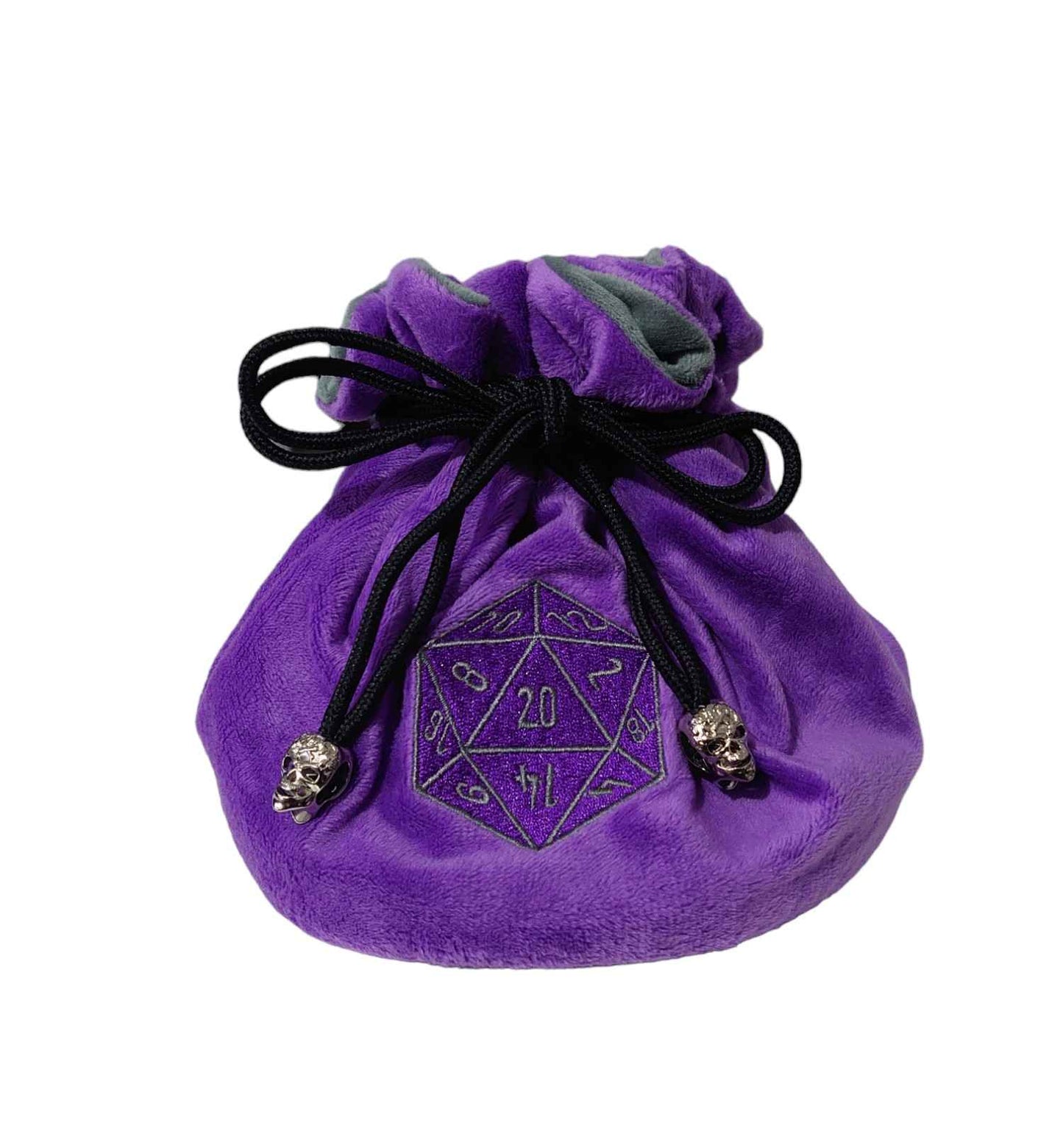 Purple Flannel Dice Bag