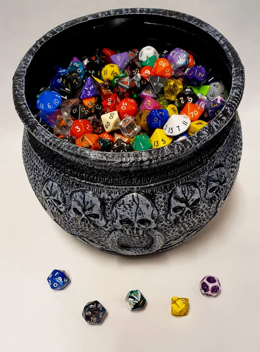 Mixed dice sets from Cali's Cauldron Of Many Things