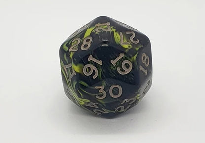 D30 Polyhedral Swirl Dice