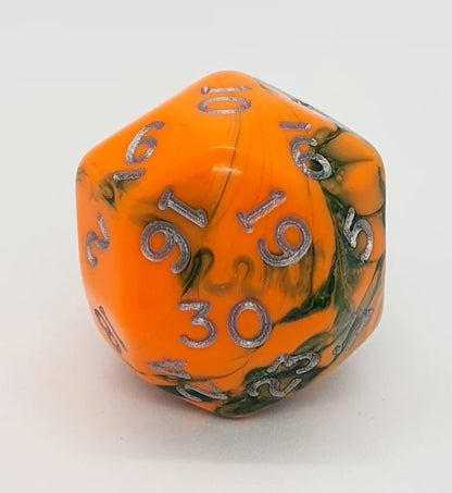 D30 Polyhedral Swirl Dice