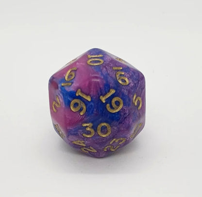 D30 Polyhedral Swirl Dice