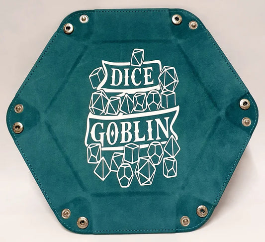 'Dice Goblin' teal dice tray