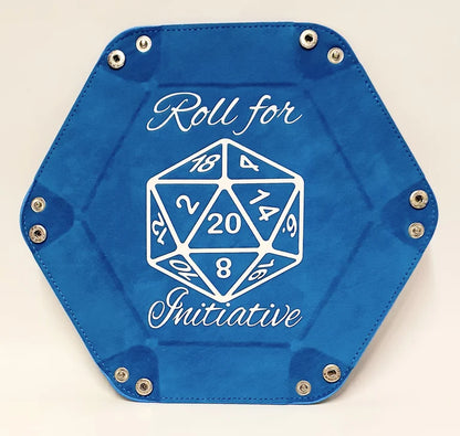 'Roll for Initiative' blue dice tray